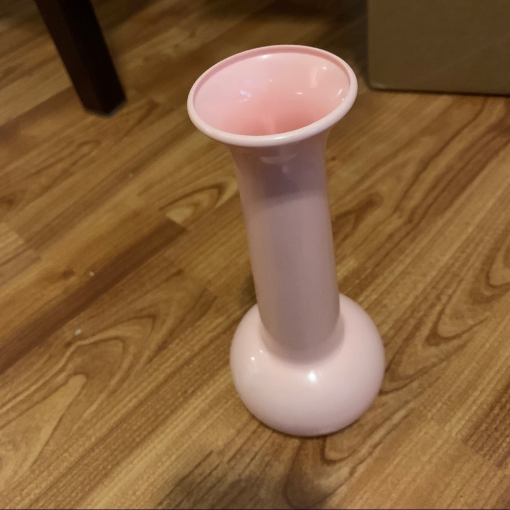 Free item: pink plastic bud vase
